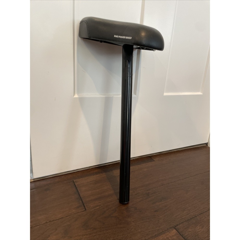 Rad Power Bikes Seat Black Replacement Seat w/ Mounting Post